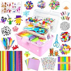 ¿Qué materiales incluyen los kits de manualidades de reciclaje creativo?