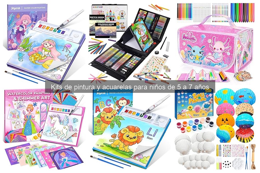 Accesorios para Kits de Acuarelas para Niños de 5 a 7 Años