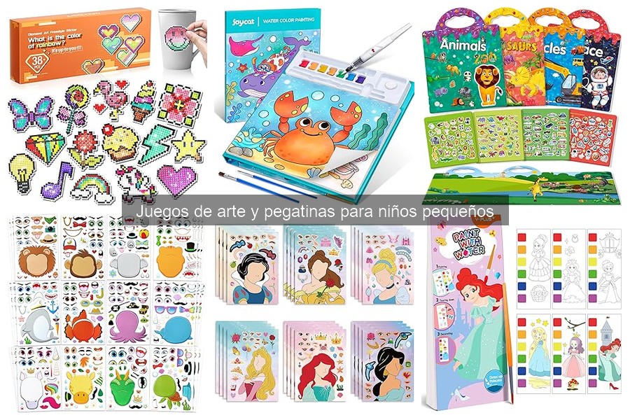 Actividades creativas con juegos de arte y pegatinas para niños