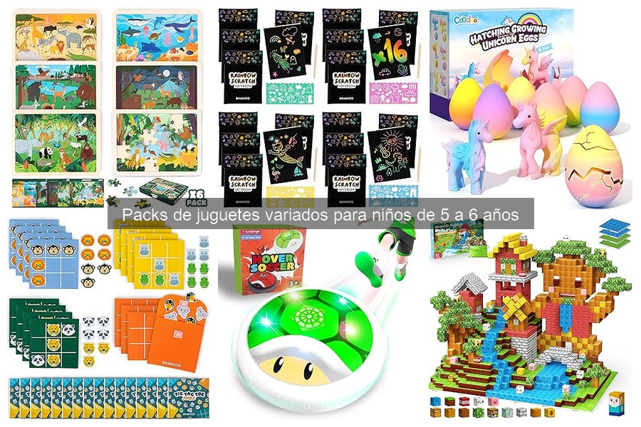 Actividades divertidas con packs de juguetes para niños de 5-6 años