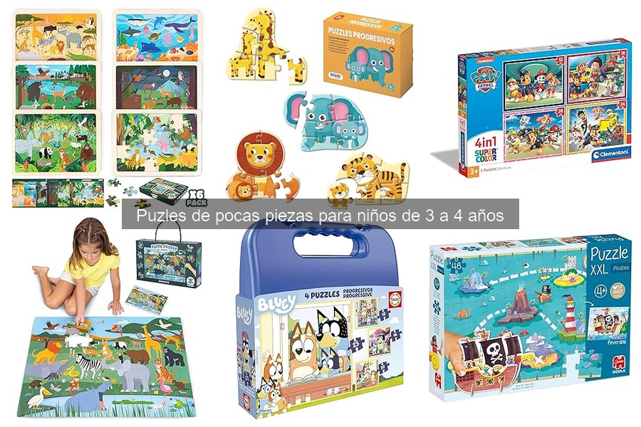 Actividades divertidas para complementar puzles de niños de 3-4 años