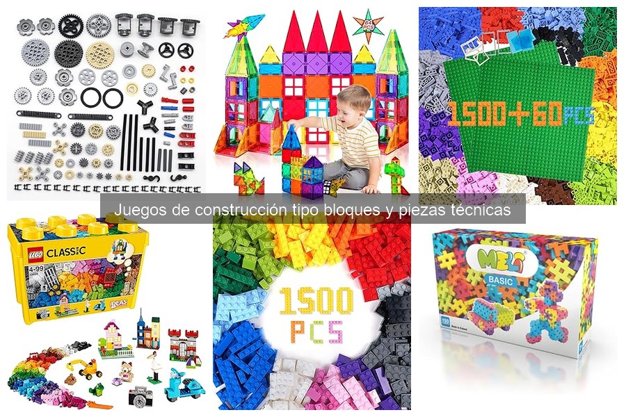 Actividades educativas con bloques de construcción para niños