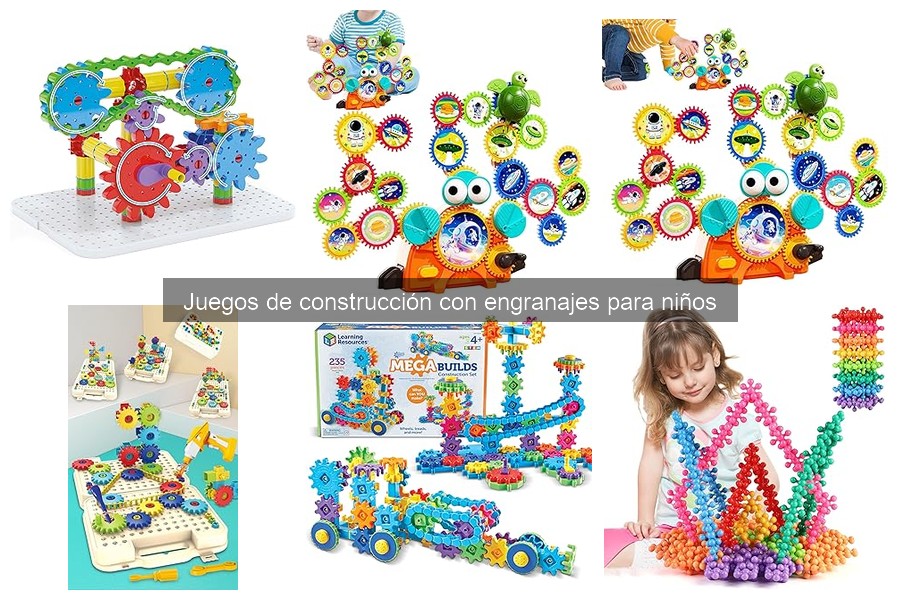 Actividades educativas con juegos de construcción de engranajes