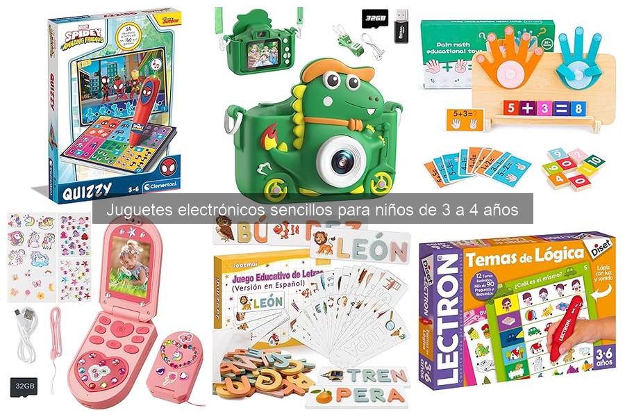 Actividades educativas con juguetes electrónicos para niños de 3 a 4 años