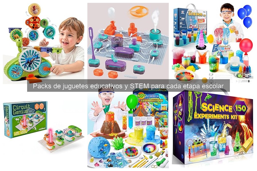 Actividades educativas con packs de juguetes STEM para niños