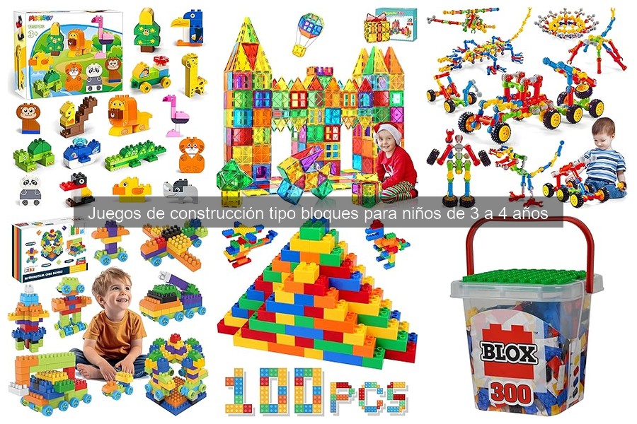 Alternativas a juegos de bloques para niños de 3 a 4 años
