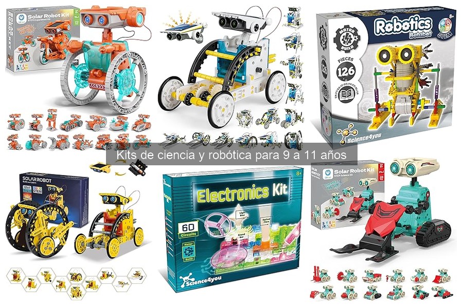 Alternativas a kits de ciencia y robótica para 9 a 11 años