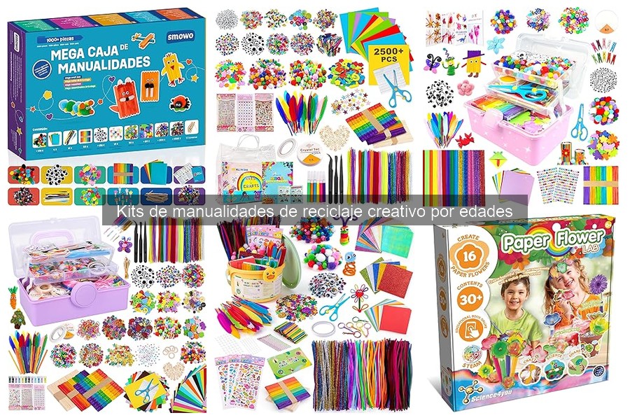 Alternativas a kits de manualidades de reciclaje para niños