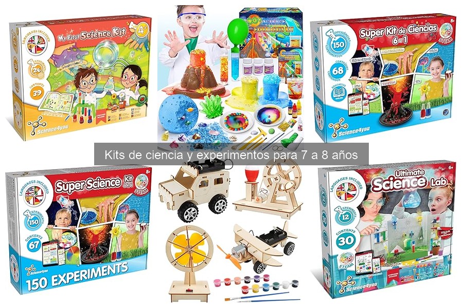 Alternativas a los kits de ciencia para niños de 7 a 8 años