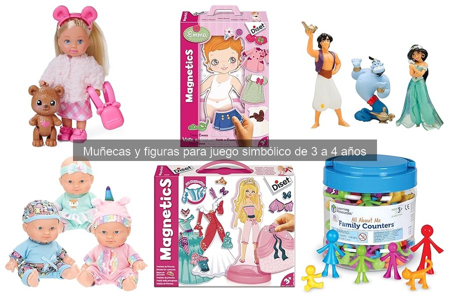 Alternativas a muñecas para juego simbólico en niños de 3 a 4 años