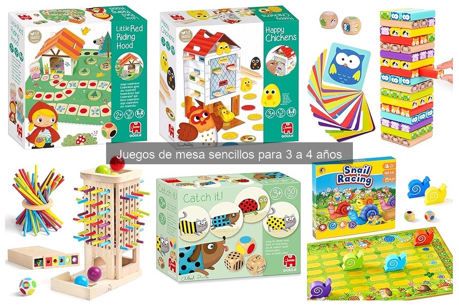 Alternativas creativas a juegos de mesa para 3 a 4 años