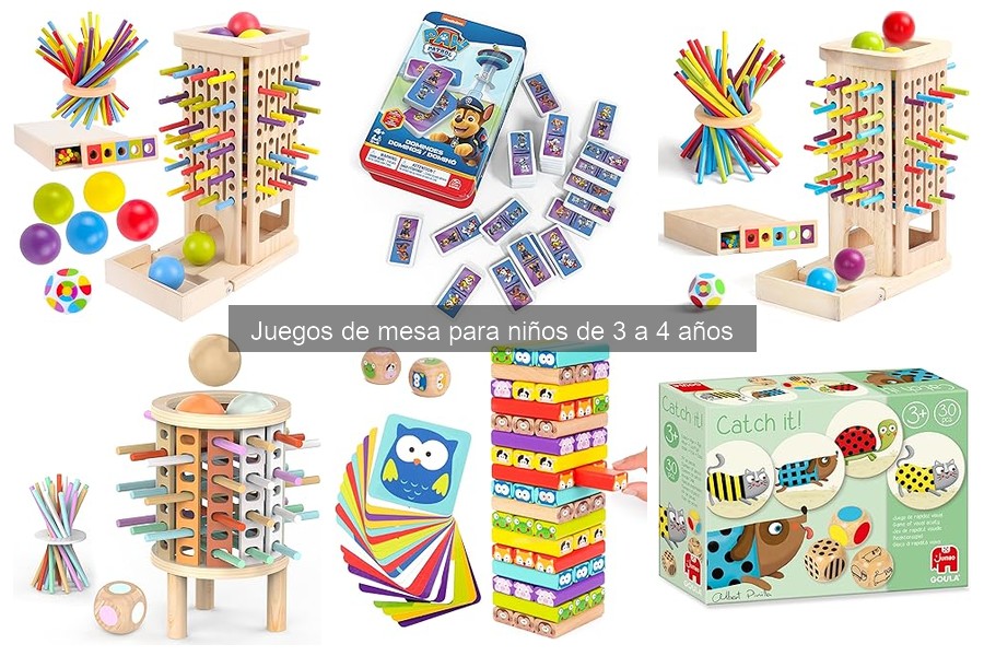 Alternativas creativas a juegos de mesa para niños de 3 a 4 años