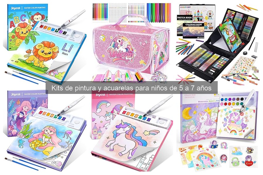 Alternativas creativas a kits de pintura para niños de 5 a 7 años