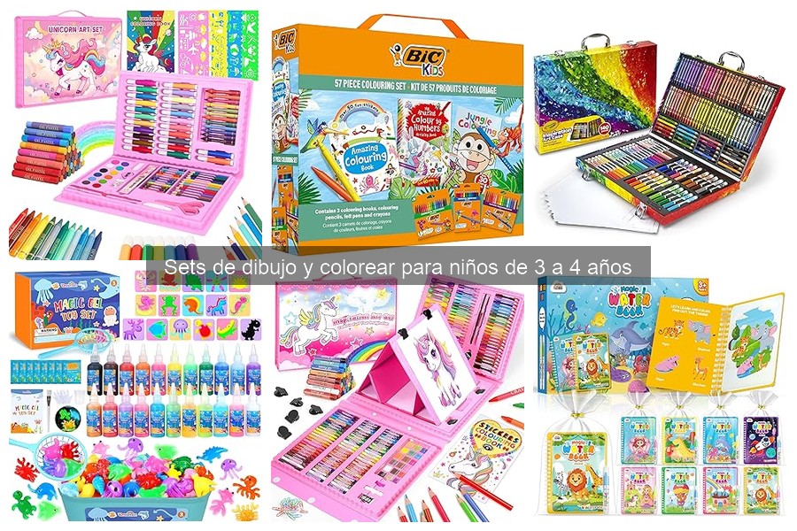 Alternativas creativas a sets de dibujo para niños de 3 a 4 años