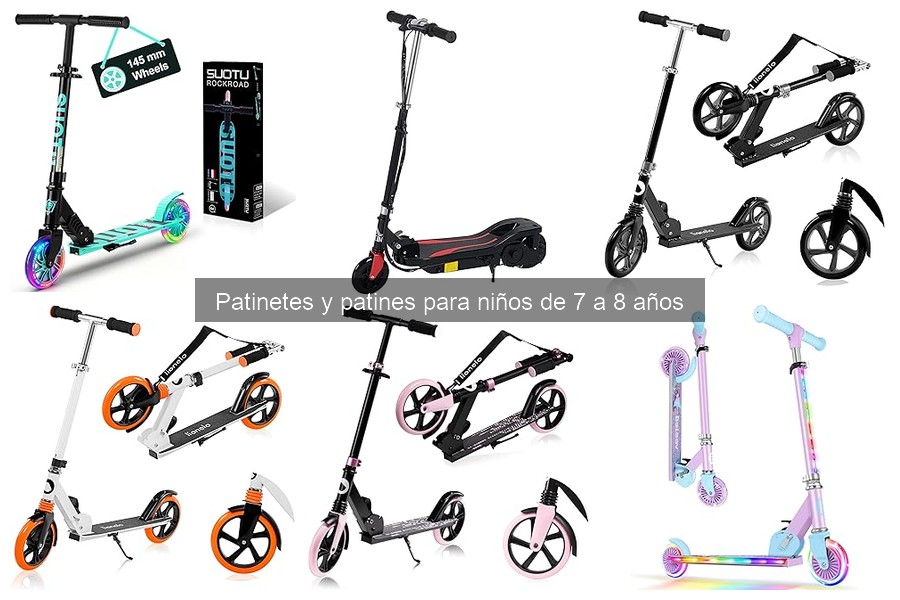Alternativas divertidas a patinetes para niños de 7 a 8 años