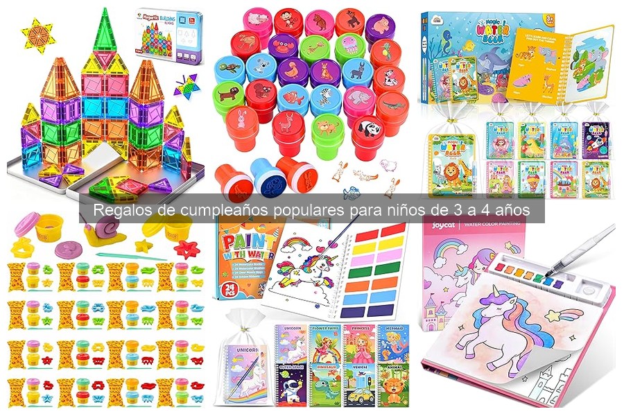 Alternativas originales a regalos de cumpleaños para niños de 3 a 4 años