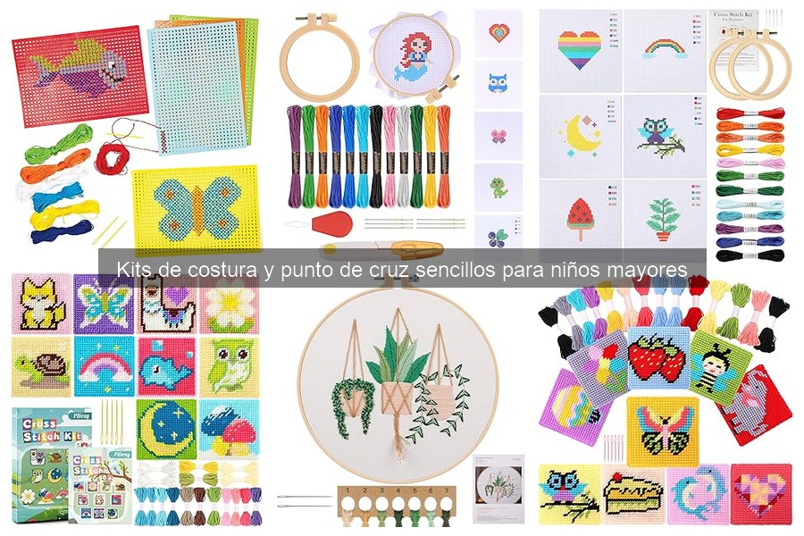 Beneficios de enseñar costura y punto de cruz a niños