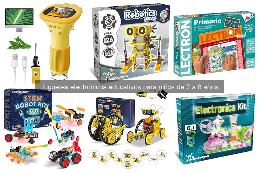 Beneficios de los juguetes electrónicos educativos para niños de 7 a 8 años
