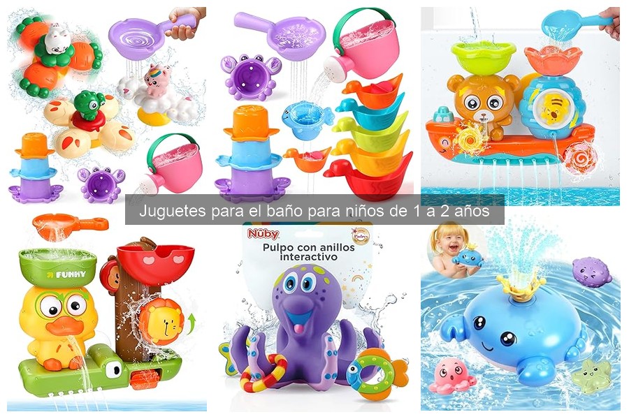 Beneficios de los juguetes para el baño en niños de 1 a 2 años