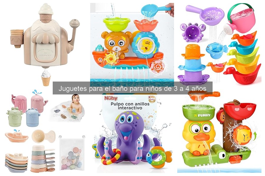 Beneficios de los juguetes para el baño en niños de 3 a 4 años