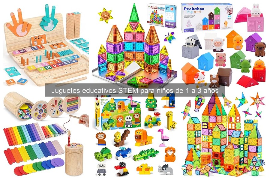 Beneficios de los juguetes STEM para niños de 1 a 3 años