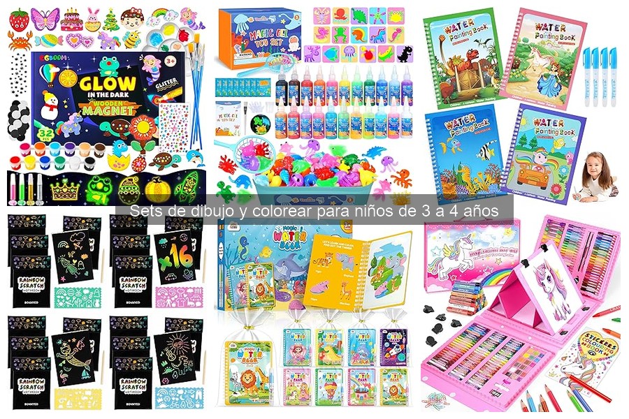 Beneficios de los Sets de Dibujo y Colorear para Niños de 3 a 4 Años