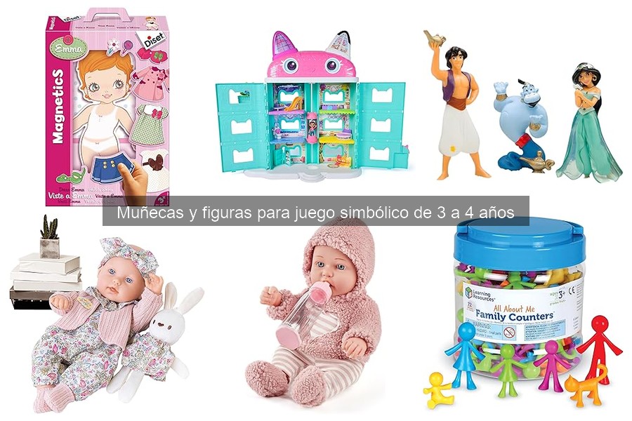 Beneficios del juego simbólico con muñecas para niños de 3 a 4 años