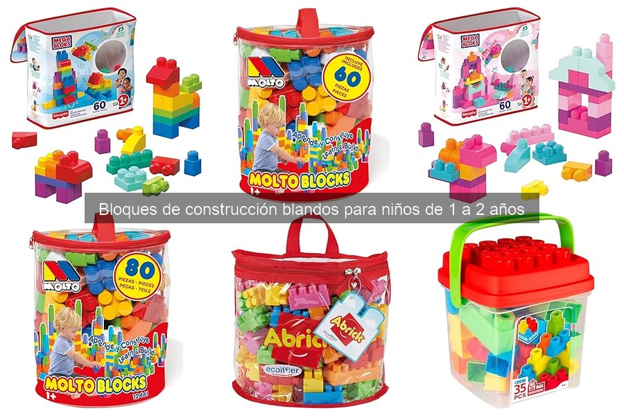 Bloques de construcción blandos: Desarrollo infantil para 1-2 años