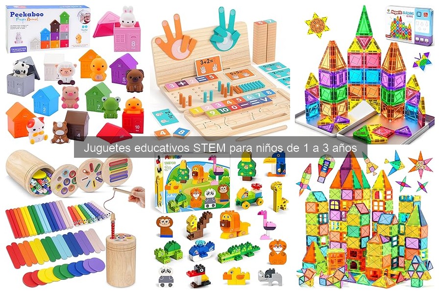 Cómo elegir juguetes educativos STEM para niños de 1 a 3 años