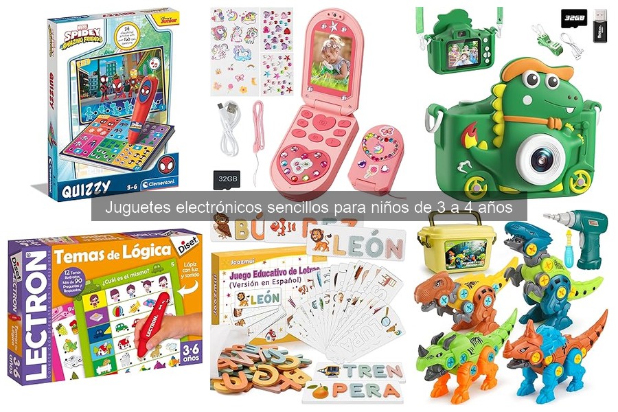 Cómo elegir juguetes electrónicos para niños de 3 a 4 años