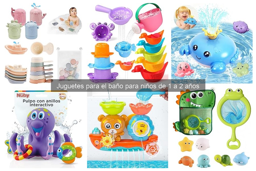 Cómo limpiar juguetes para el baño de niños de 1 a 2 años