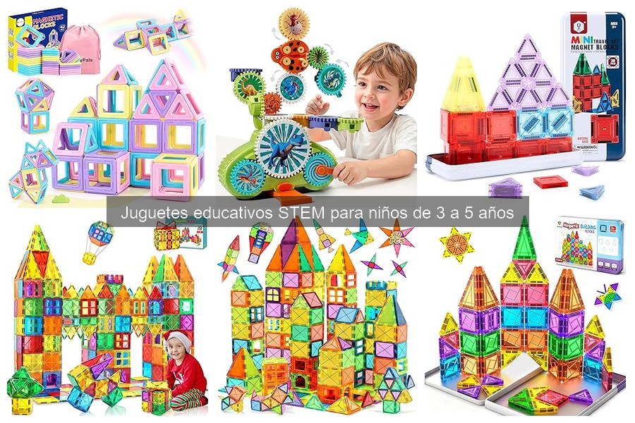 Cómo usar juguetes educativos STEM en casa para niños de 3 a 5 años