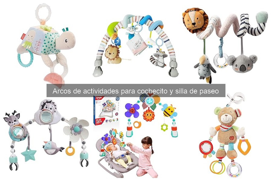Comparativa de arcos de actividades para cochecito y silla de paseo