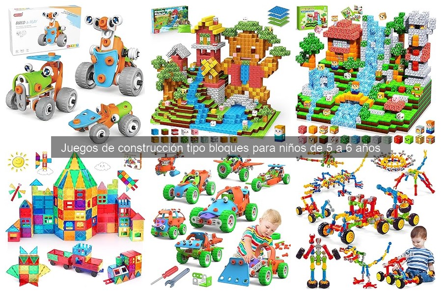 Comparativa de bloques de construcción para niños de 5 a 6 años