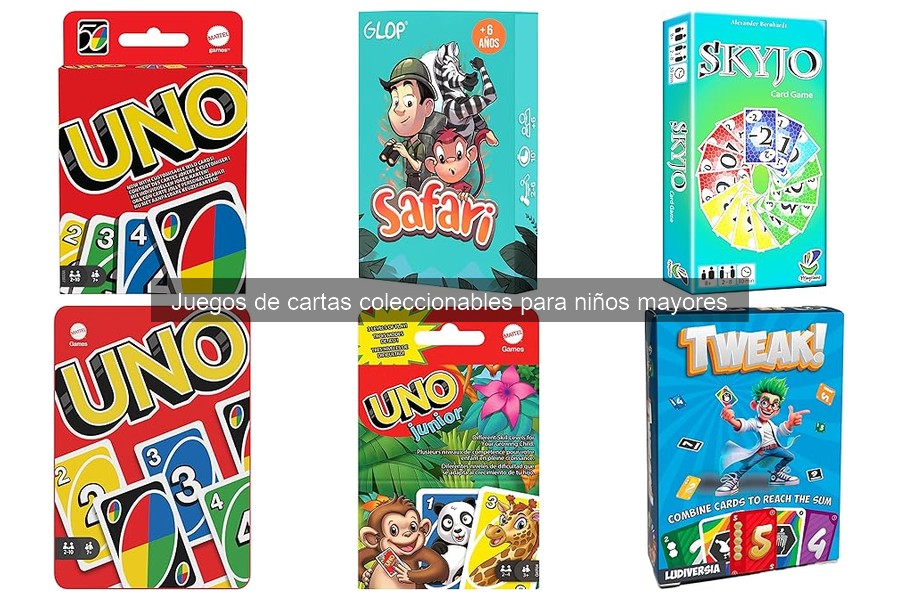 Comparativa de juegos de cartas coleccionables para niños