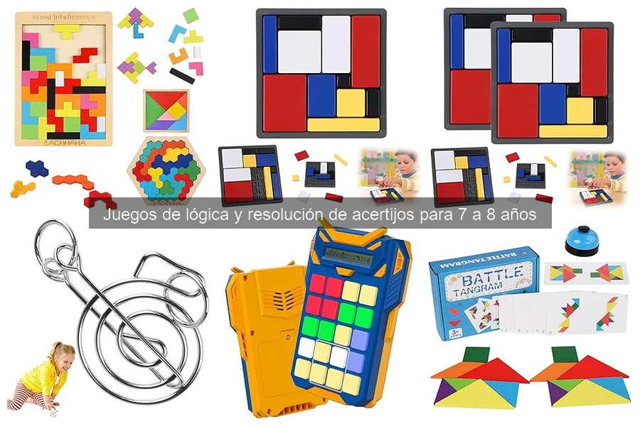 ** Comparativa de juegos de lógica para niños de 7 a 8 años