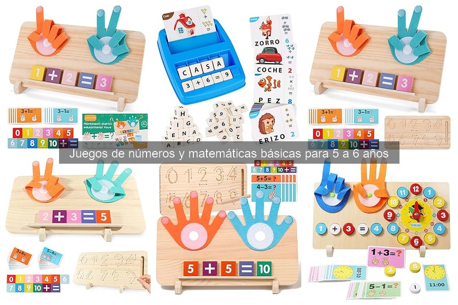 Comparativa de Juegos de Matemáticas para Niños de 5 a 6 Años