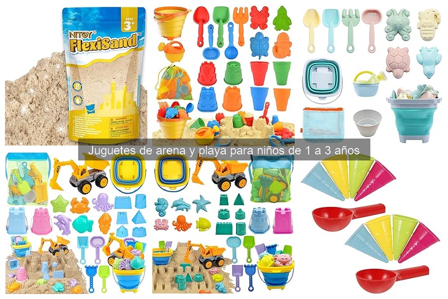 Comparativa de juguetes de playa para niños de 1 a 3 años