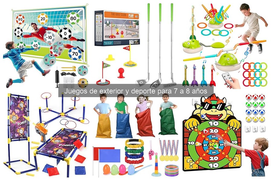 Comparativa de juguetes deportivos más vendidos para 7 a 8 años