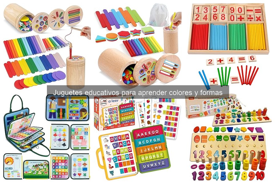 Comparativa de juguetes educativos para aprender colores y formas
