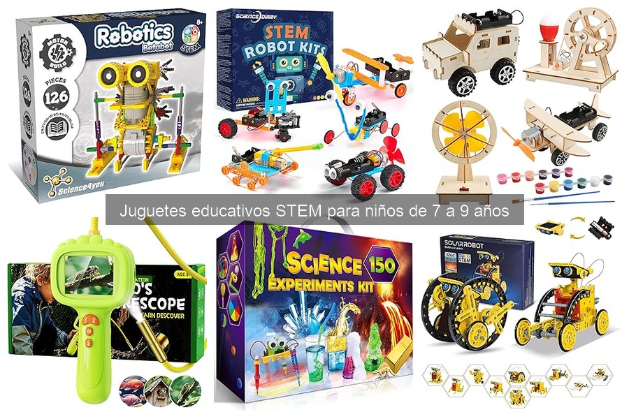 Comparativa de juguetes educativos STEM para niños de 7 a 9 años