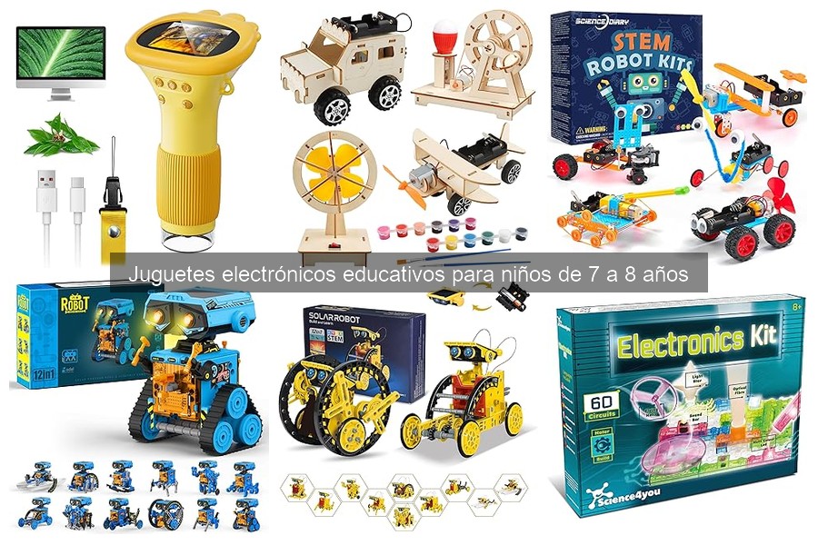 Comparativa de juguetes electrónicos educativos para niños de 7-8 años