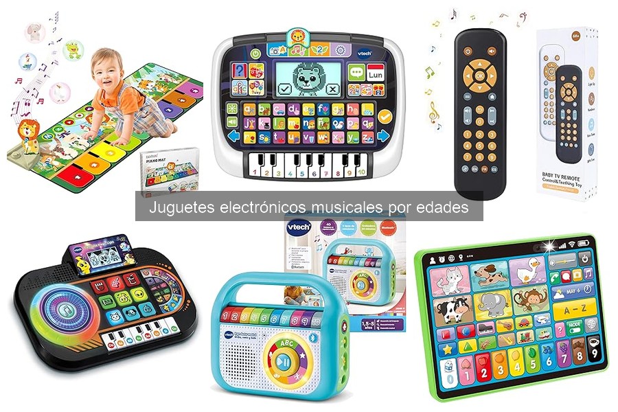 Comparativa de juguetes musicales electrónicos para niños de 2 a 4 años