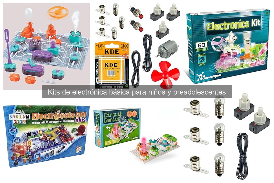 Comparativa de kits de electrónica básica para niños