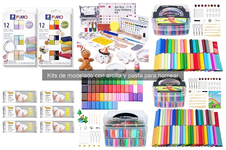 Comparativa de Kits de Modelado con Arcilla y Pasta para Hornear