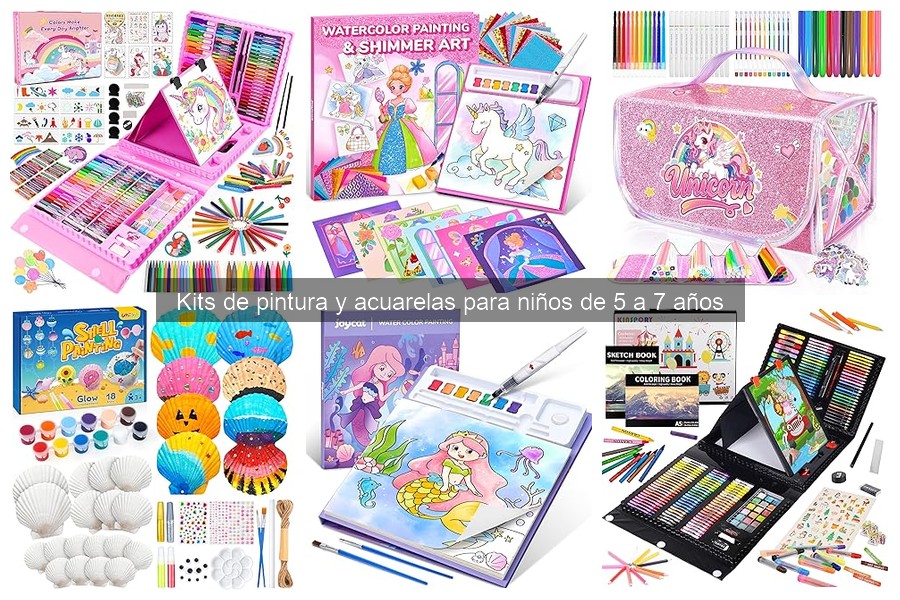 Comparativa de kits de pintura para niños de 5 a 7 años