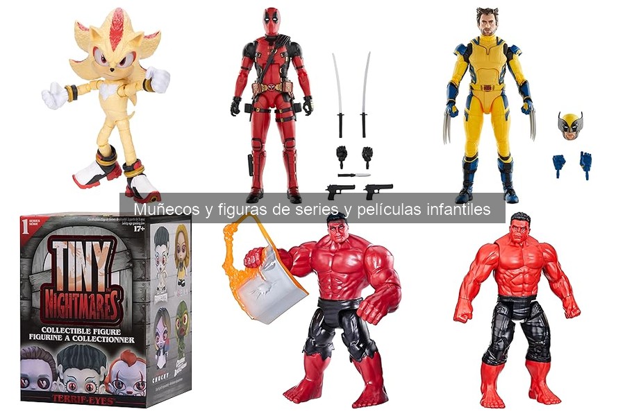 Comparativa de muñecos de series y películas infantiles