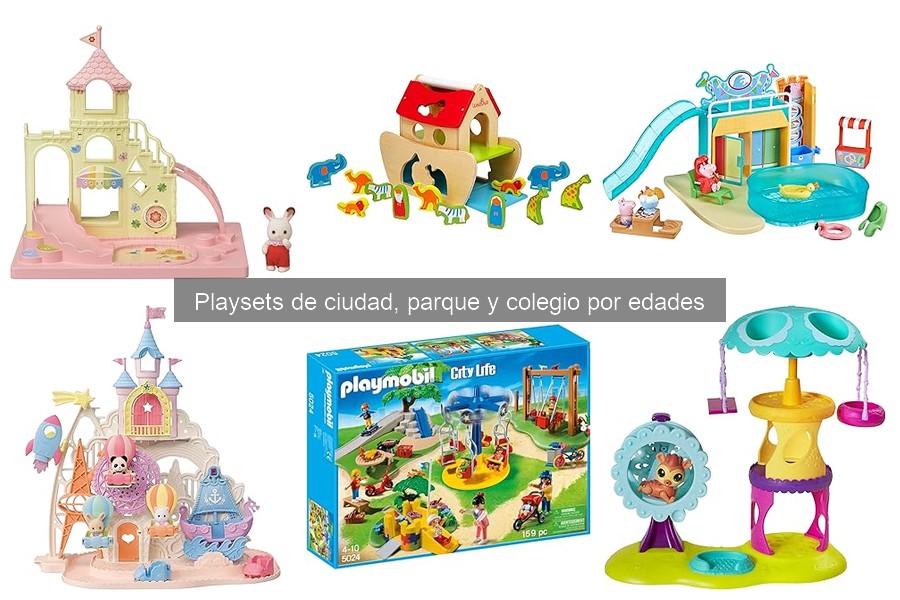 Comparativa de Playsets de Parque y Colegio para Niños