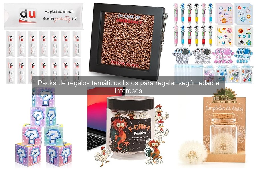 Comparativa de precios de packs de regalos temáticos