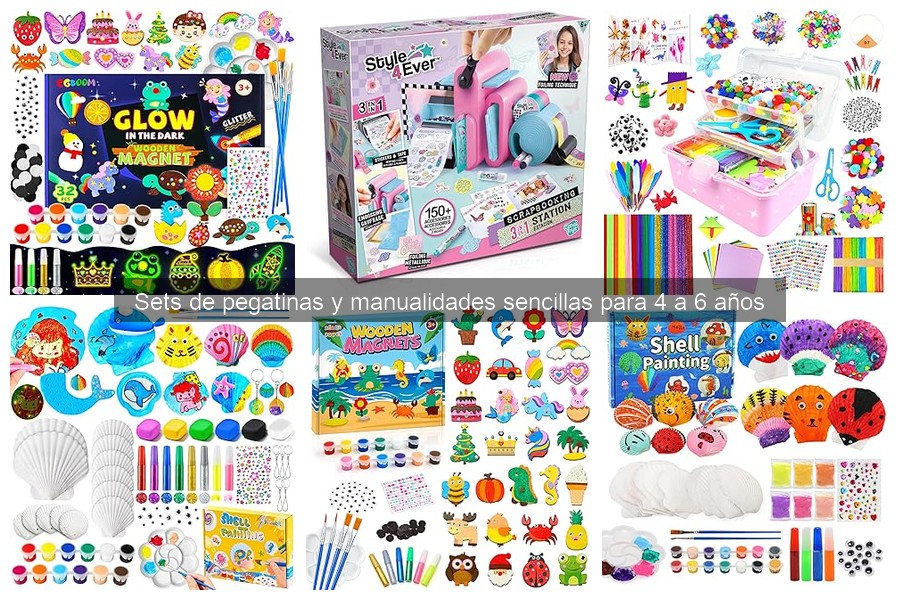 Comparativa de sets de manualidades para niños de 4 a 6 años